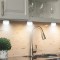 Set 3 lampi LED fara fir, autoadezive, cu telecomanda, 9x9x2.5 cm