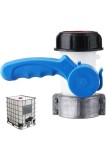 Adapter pentru rezervor de apă IBC, accesorii pentru robinet de ieșire rezervor IBC, clapetă universală, DN40 (62 mm)