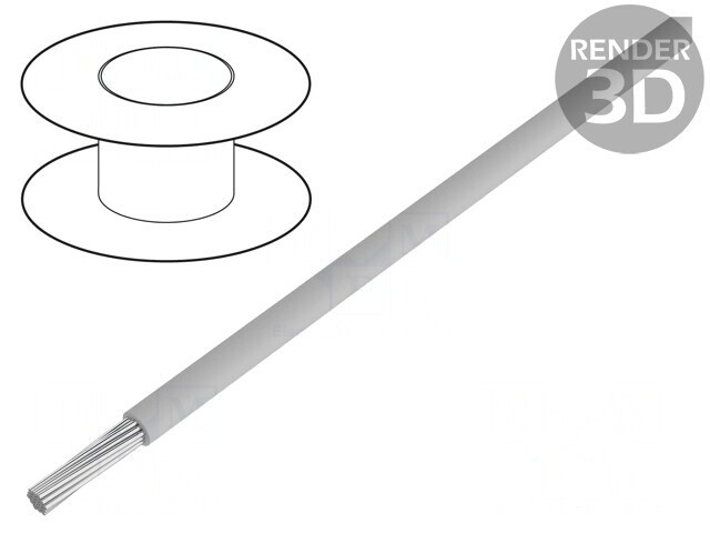 Cablu litat Cu 10AWG PVC gri 600V fără CPR