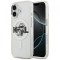 Husa MagSafe pentru Apple iPhone 17, Karl Lagerfeld, IML Sketch Logo Glitter Karl &amp; Choupette, Transparenta
