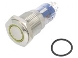Comutator Anti-Vandalism DPDT 3A 250VAC IP67 Ambra