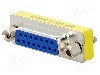 Adaptor D-Sub 15pin mama, D-Sub 15pin tata, ENCITECH - 2401-0100-12