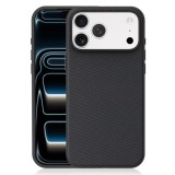 Husa compatibila cu iPhone 18 Pro Max, MagSafe, Design Woven, Soft Touch, Antisoc, Negru