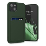 Husa pentru Apple iPhone 13, Silicon, Verde, 55955.80, kwmobile, Carcasa