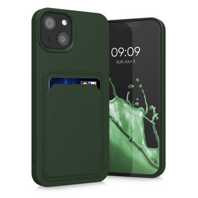Husa pentru Apple iPhone 13, Silicon, Verde, 55955.80, kwmobile foto