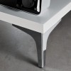 Piciorus metalic , ARGINTIU &ndash; design modern si durabil, inaltime 150mm - Picior mobila ideal pentru mobilier elegant