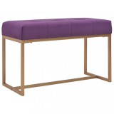 vidaXL Bancă, violet, 80 cm, catifea 247557