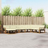 vidaXL Set de canapele de exterior cu pernă 24 pcs Natural și Crem 3369749