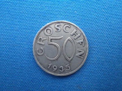 50 GROSCHEN 1935 AUSTRIA foto