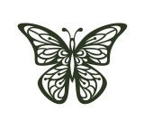 Cumpara ieftin Sticker decorativ Fluture, Verde inchis, 60 cm, 1149ST-6, animale si pasari, Oem