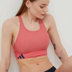 adidas Performance costum de baie din două piese culoarea roz, cupă moale IQ3995