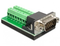 Adaptor VGA 15 pini T la Bloc Terminal 16pini, Delock 65424