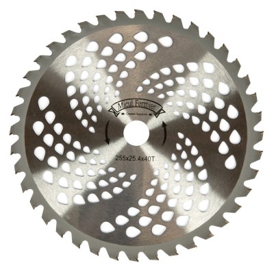 Disc motocositoare, 40 dinti, carbura metalica, 255x25.4x1mm, Micul Fermier, GF-2583 foto