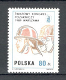 Polonia.1989 Congres mondial al comitetelor de pompieri GX.23, Nestampilat