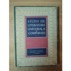 STUDII DE LITERATURA UNIVERSALA SI COMPARATA de I.C. CHITIMIA , 1971