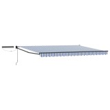 vidaXL Cort electric retractabil Albastru și Alb 4,5 &times; 3 m 3420158