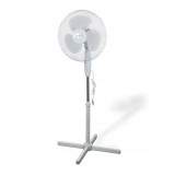 Cumpara ieftin Ventilator de podea 40W, 3 trepte viteza, miscare oscilatorie, diametru 40 cm, alb, Sanico