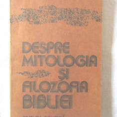 "DESPRE MITOLOGIA SI FILOZOFIA BIBLIEI", M.S.Belenki, 1982