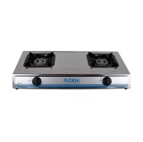 Aragaz din inox cu 2 ochiuri, alimentare la butelie