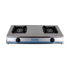 Aragaz inox cu 2 ochiuri si aprindere piezo, alimentare la butelie