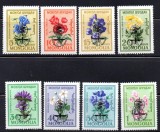 MONGOLIA 1962, Flora, serie neuzata, MNH