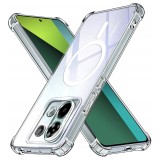 Techsuit - Shockproof Clear Silicone MagSafe - Xiaomi Redmi Note 13 Pro 5G / Poco X6 - Clear