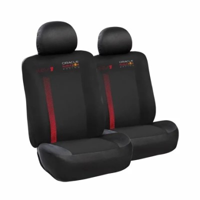 Huse scaun fata Oracle Red Bull Racing set de 6 piese Negru/Rosu Garage AutoRide foto
