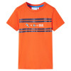 Tricou pentru copii, portocaliu &icirc;nchis, 128, vidaXL