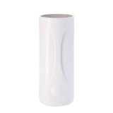 Vaza flori ceramica alba Visage 16,5 x 40 cm
