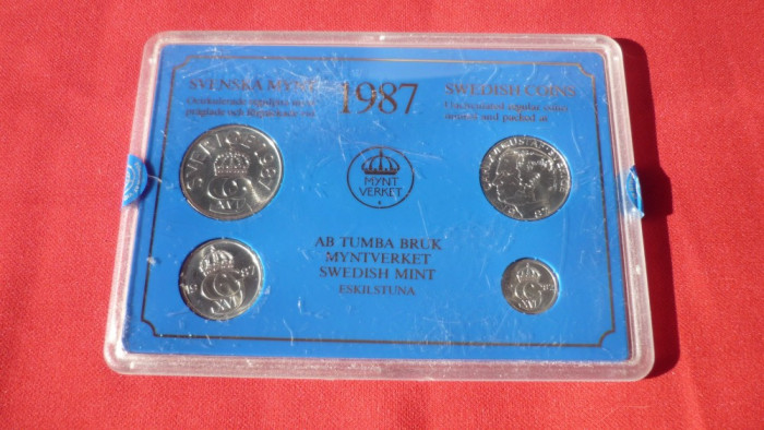 SET BANCAR MONEDE SUEDIA 1987