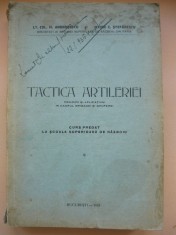 LT. COL. M. ANDRONESCU / MAIOR C. STEFANESCU - TACTICA ARTILERIEI - 1935 foto