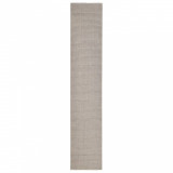 Covor din sisal natural, nisipiu, 66x350 cm