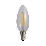 Cumpara ieftin Bec lumanare filament LED, E14, 4W, 480Lm, 6500K