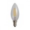 Bec lumanare filament LED, E14, 4W, 480Lm, 6500K