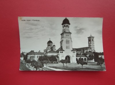 CARTE POSTALA - RPR - ALBA IULIA - CATEDRALA foto