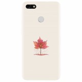 Husa silicon pentru Huawei P9 Lite, Autumn Tree Leaf Shape Illustration