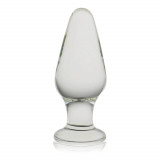 Glass Romance Anal Plug - Dop Anal de Sticlă, 12 cm