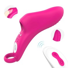 Vibrator Finger Omg Remote Red