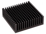 Radiator extrudat negru 48,3mm x 48,3mm x 16,51mm