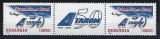 Romania 2004 - Lp 1646 a - TAROM - 50 de ani de existenta - 2 timbre + vinieta, MNH ***