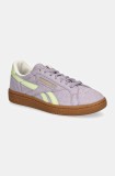 Reebok Classic sneakers din piele intoarsă Club C Grounds Uk culoarea violet, 100207963