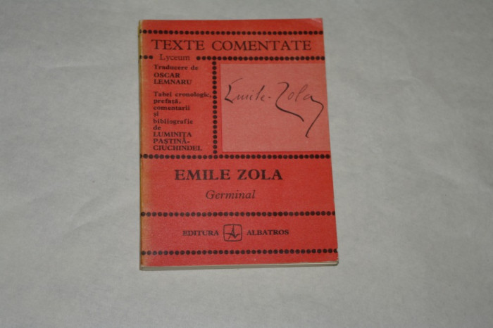 Emile Zola - Germinal - Texte comentate - 1977