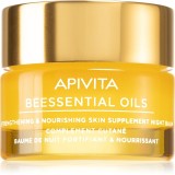Apivita Beessential Oils Strengthening &amp; Nourishing Night Balm balsam facial de noapte nutritie si hidratare 15 ml