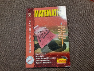 Dan Branzei, s.a. - Matematica, manual pentru clasa a X-a, M3 foto