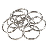 Set 10 inele metalice pentru chei Crisalida, diametru 35 mm, Argintiu