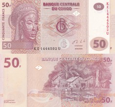 Congo 50 Francs 30.06.2020 UNC foto