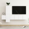 VidaXL Set dulapuri TV, 5 piese, alb, lemn prelucrat 3078653