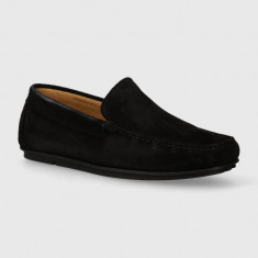 Gant mocasini din piele intoarsa Wilmon barbati, culoarea negru, 28673544.G00