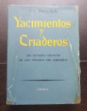 YACIMENTOS y CRIADEROS. Un estudio sucinto de los tesoros del subsuelo - W. E. Petrascheck (limba spaniolă) - foarte rară!