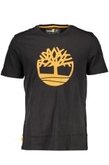Timberland Tricou SS Tree barbati, cu imprimeu central, Regular fit, Negru foto